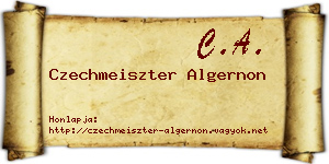 Czechmeiszter Algernon névjegykártya
